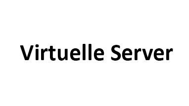 Schriftzug: virtuelle Server