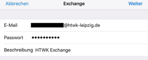 Screenshot Login zu dem Schritt 3