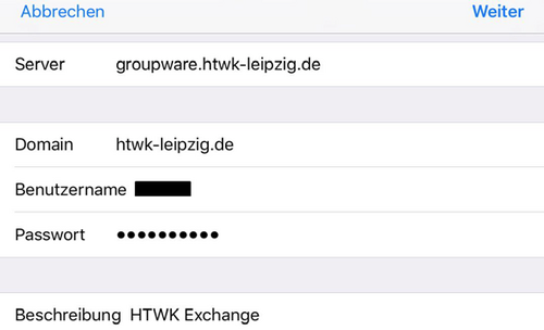 Screenshot Server zu den Schritt 4 bis 5