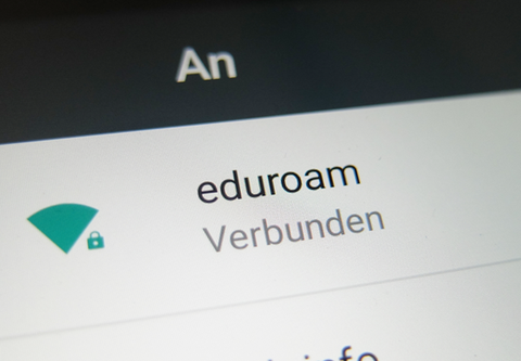 Screenshot, Eduroam verbunden