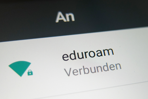 Screenshot, Eduroam verbunden