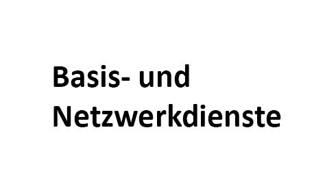 Schriftzug Basis- und Netzwerkdienste Zur Seite Basis- und Netzwerkdienste