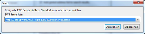 Screenshot Select Serverliste zu Schritt 6.