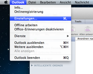 Screenshot Menüleiste zu den Schritten 2 bis 3.