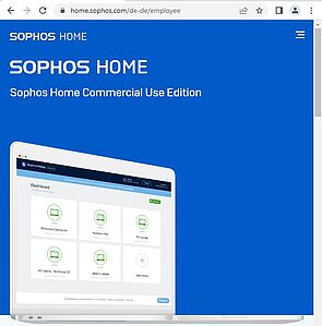Webseite Sophos