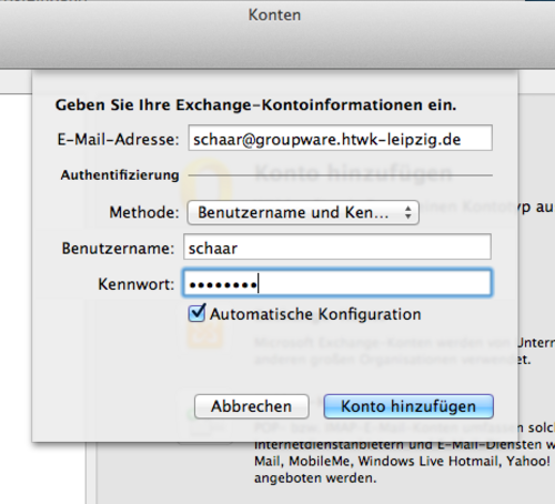 Screenshot Konten zu den Schritten 6 bis 8.