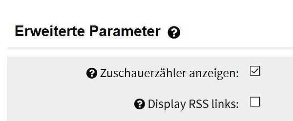 Fenster zur Erstellung weiterer Parameter für den zu erstellenden Kanal.