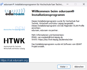 Screenshot: Exe-Datei von Eduroam auf dem Desktop