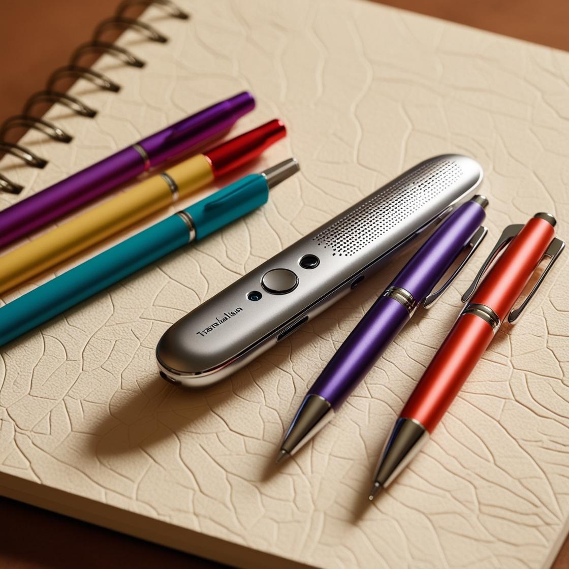 Foto: Taschenmesser und Stifte auf einem Schreibblock