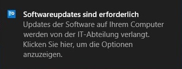 Windows PopUp - wenn Updates verfügbar sind